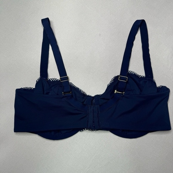 Soma Embraceable Lace Balconette Bra Navy Blue 38DD - Picture 6 of 9